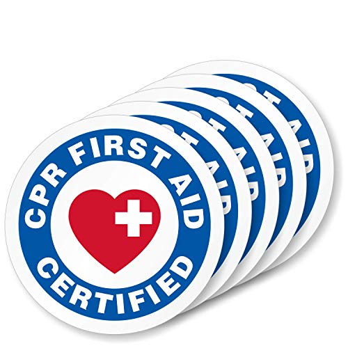 SmartSign CPR, elsősegély Hiteles Csomag 5 Kemény Kalap Címke | fényvisszavető, 2 Kör