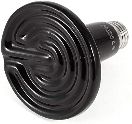 X-mosás ragályos Kerámia Emitter Melegítő Lámpa Fekete 220VAC 25W a Kisállat, Hüllő(Lampadina con riscaldatore a ceramica