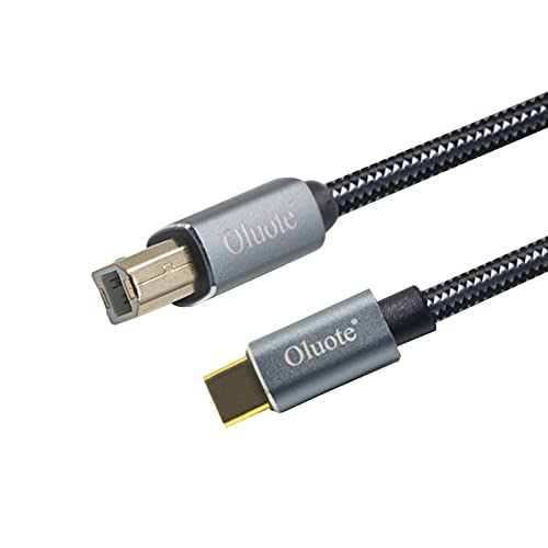 Oluote USB-B USB-C Nyomtató Kábel,Típus C-USB B MIDI Kábel Elektronikus Orgona Kábel USB-C MIDI Kábel,Alkalmas Digitális