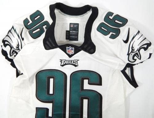 Philadelphia Eagles Bennie Logan 96 Játék Kiadott Fehér Jersey 46 DP29336 - Aláíratlan NFL Játék Használt Mezek