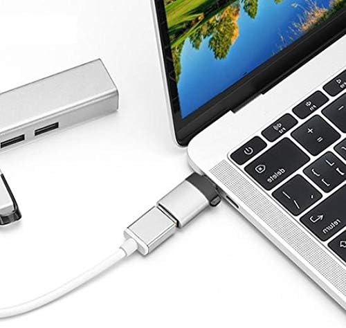 BoxWave Kábel Kompatibilis CredevZone Q90 (3) - USB-C, hogy Egy PortChanger (2 Csomag), USB C-Típusú OTG USB Hordozható Kulcstartó