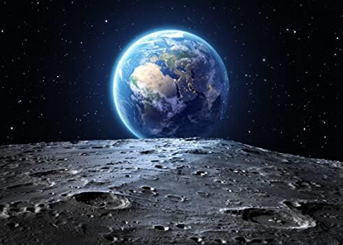 BELECO 12x8ft Szövet Külső Tér, Háttérben Univerzum Háttér Föld Hold Felszíni Berendezett, a NASA által Planet Csillagok