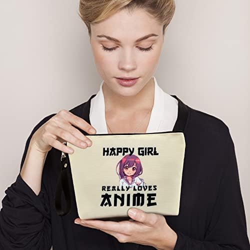 WGXQMC Anime Rajongók Make-up Kozmetikai Táska Ajándék Nők, Lányok, Vászon vízálló Zsák (Anime1)