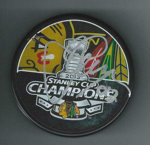 Jamal Mayers Aláírt Chicago Blackhawks 2013 Stanley-Kupa Bajnokok Puck - Dedikált NHL Korong