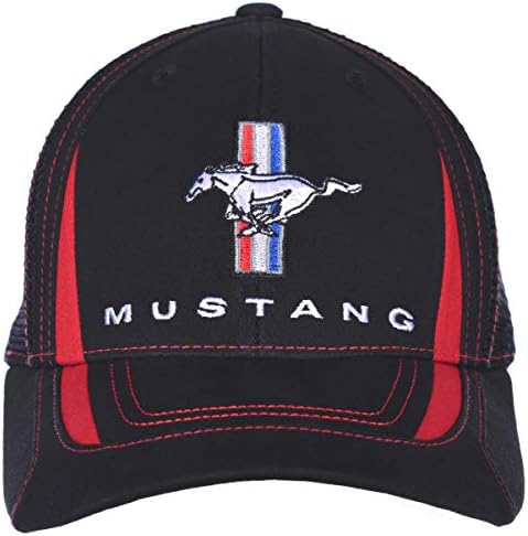 Kockás Zászló Férfi Ford Mustang Sapka, Állítható, Fekete baseballsapkás
