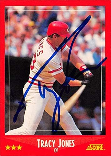 Autogramot Raktár 637547 Tracy Jones Dedikált Baseball Kártya - Cincinnati Reds - 1988 Pontszám No. 326