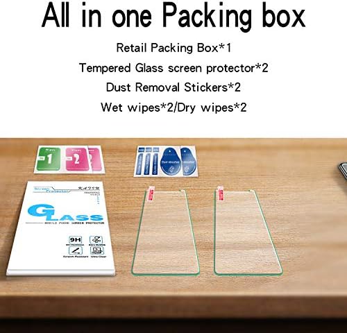 KATIN [2-Pack] Képernyő Védő LG K40, LG K12 Plus, LG X4 Edzett Üveg Nem-Buborék, 9H Keménység, Könnyen Telepíthető