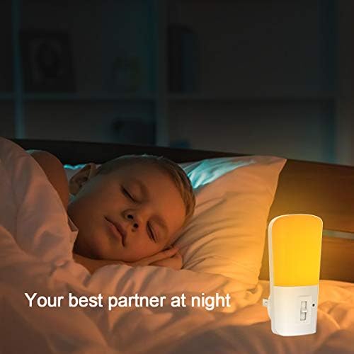 Katalamp LED Amber Éjszakai Fény, Alvás Támogatás, Nem a Kék Fény, Alkonyat Hajnal Érzékelő, Falra Csatlakoztassa Night Lights,