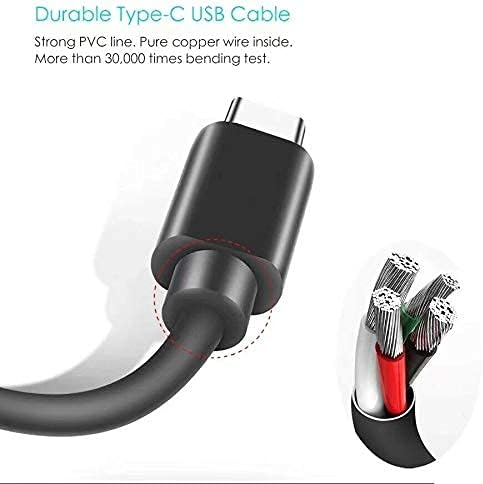 Fali Töltő & 5ft USB-C Töltő kábel Kábel Kompatibilis Anker Soundcore Boost Mini 3/az Élet P2/A2/U2/Pont 2 Bluetooth Hangszóró,
