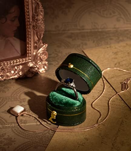 TAIMY Vintage Gyűrű Doboz Klasszikus Viktoriánus Stílusú Dekoráció Mini ékszerdoboz, kézzel készített Antik Gyűrű Doboz Komód