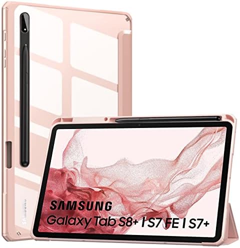 MoKo Case Samsung Galaxy Tab S8 + 12.4 2022 (SM-X800/X806) / Lap S7 FE 12.4-Es 2021 / Lap S7 Plus 12.4 2020-ig S-tolltartó,
