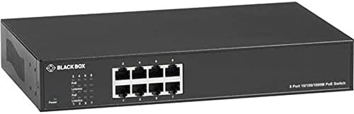 Fekete Doboz LPB1300 Sorozat Gigabit Ethernet PoE+ Switch - 8 Port - TAA - Kompatibilis- 2 Réteg Támogatott - 30 W PoE Költségvetés