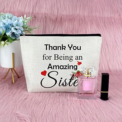 Köszönöm Ajándék a Húgom Nővérem Smink Táska Szülinapi Ajándék Nővér Barátod Legjobb Barátját Ajándék Lélek Nővér Kozmetikai