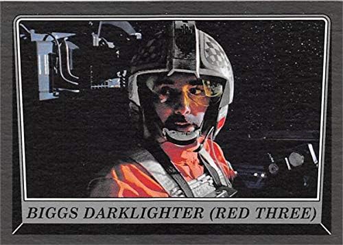 Biggs Darlighter trading card Star Wars Rogue Egy Topps 89 Sötét Szürke Variáció Három Piros