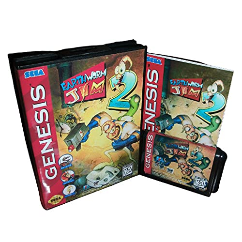 Aditi Földigiliszta Jim 2 MINKET Fedél Mezőbe, majd Kézikönyv Sega Megadrive Genesis videojáték-Konzol 16 bit MD Kártya (USA