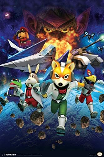 340331 Star Fox Tér Csata Fox McCloud Arwing Super Nintendo Gamecube Wii U Jellemzőkkel Dekor, Fali 24x18 Poszter Nyomtatás