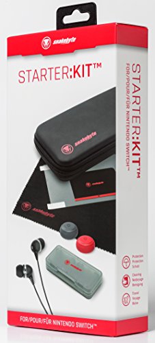 Snakebyte NSW Starter:Kit - Starter Set a Nintendo Kapcsolót tartalmaz, táska, játék esetében játék patronok, vezérlő sapkák,