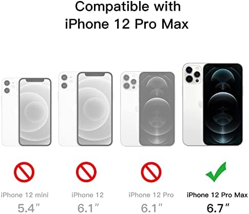 JETech az iPhone számára, 12 Pro Max 6.7-Es, 2-Komponensű Edzett Üveg kijelző Védő fólia, 360 Teljes Test Ütésálló Lökhárító