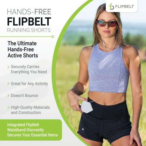 FlipBelt Női Futó Nadrág – Beépített FlipBelt Futó Öv Telefon/Essentials, Cipzár Bezárása, USA Cég