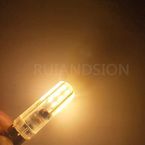Ruiandsion 2db E10 LED Izzó Sárga DC 6V 3014 24SMD LED Izzók Cseréje Frissítés Fényszóró Zseblámpa Zseblámpa Fénye