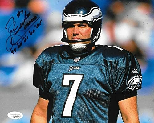 Sean Landeta aláírt Philadelphia Eagles 8x10 fotó dedikált SZÖVETSÉG - Dedikált NFL-Fotók