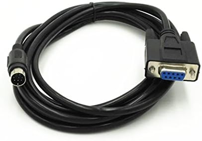 XJS 8P Mini Din Férfi-Nő DB9 RS232 PLC Programozási Adapter Kábel 10Ft (DB9 RS232)