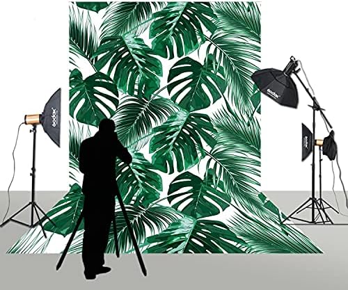 HUAYI 8x12ft Trópusi Dzsungel Borító Sötét Zöld Palm Leaf Hátteret Fotózás, Esküvő Dekoráció, Újszülött Fotózás, Baba Zuhany