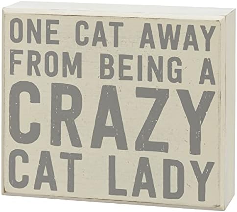 Primitívek által Kathy Egy Macska, Hogy Egy Őrült Macskás nő; Csak Szerelem Kell, s Egy Macska Otthon Dekoráció Ajándék Szett