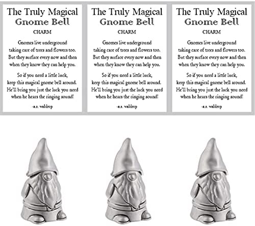 MMS Varázslatos Ajándékok Gnome Bell Zsebében Varázsa Szerencsés Kis Figura Miniatűr 1 Inch Token a Történet Kártyát (1)