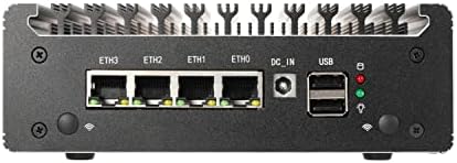 HUNSN Micro Tűzfal Készülék, Mini PC, VPN Router, PC, Intel Pentium Ezüst N6000, RS41, AES-NI, 4 x 2,5 GbE I226-V, Konzol,