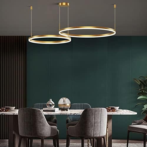 LightInTheBox Arany Gyűrű, Csillár, LED Kör Geometriai Medál Fény Arany Mennyezeti Lámpa Nappali Étkező Hálószoba (20+40+60+80cm