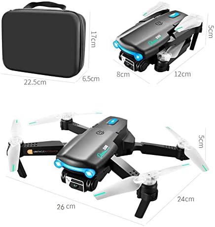 AFEBOO Mini dolgozó Kamera - HD Dual Kamera Összecsukható Drón, LED, Egy Gomb Felszállás/Leszállás, Magasság tart, 360° Flip,