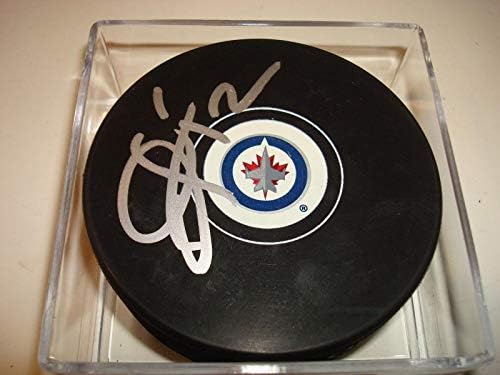 Olli Jokinen Aláírt Winnipeg Jets Jégkorong Dedikált b - Dedikált NHL Korong