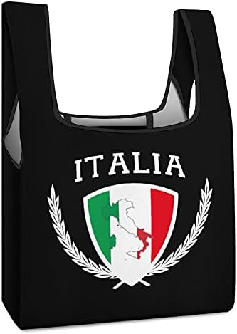Italia-Olaszország Olasz Térkép Zászló Újrafelhasználható Szatyor Bevásárló Táska Táskák Élelmiszert Tornaterem Irodaszerek