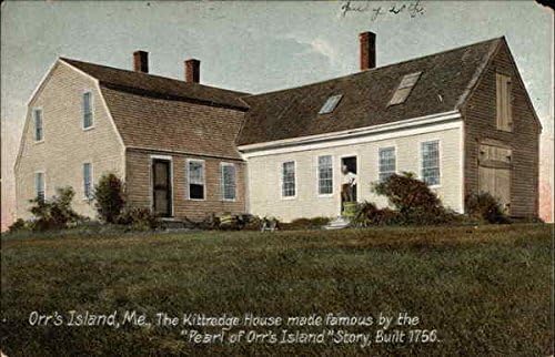 A Kittredge Ház Orrs Sziget, Maine NEKEM az Eredeti, Antik Képeslap