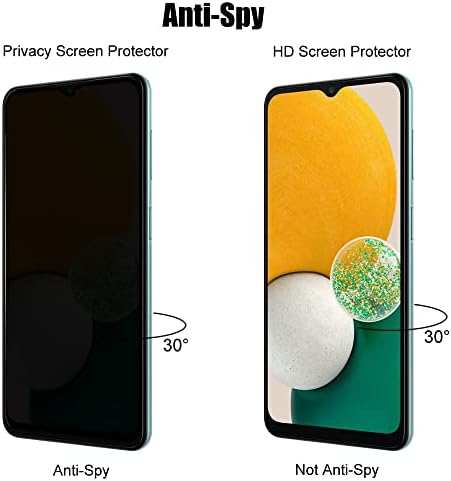 UZWZW (3+3) Samsung Galaxy A13 4G / 5G (3 Csomag) Anti-Spy Privát Edzett Üveg Film Adatvédelmi képernyővédő fólia (3 Csomag)