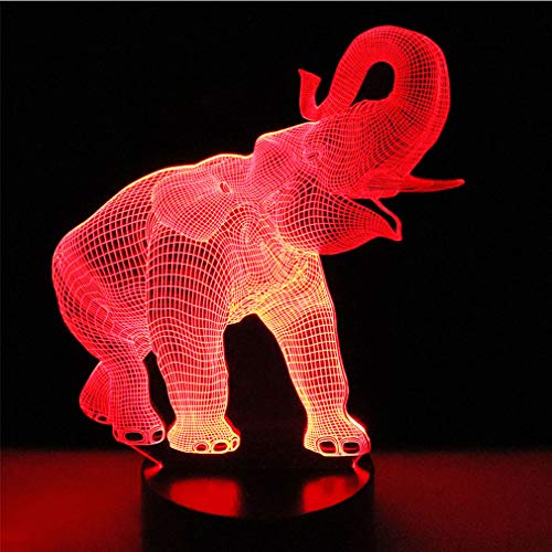 7 színváltó Este Lámpa 3D Légkör Bulbing Fény 3D-s Vizuális Illúzió, LED Lámpa, Gyerekeknek Játék Karácsonyi Ajándékokat