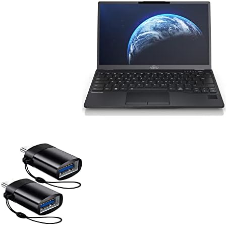 BoxWave Kábel Kompatibilis a Fujitsu LifeBook U9312 - USB-C, hogy Egy PortChanger (2 Csomag), USB C-Típusú OTG USB Hordozható
