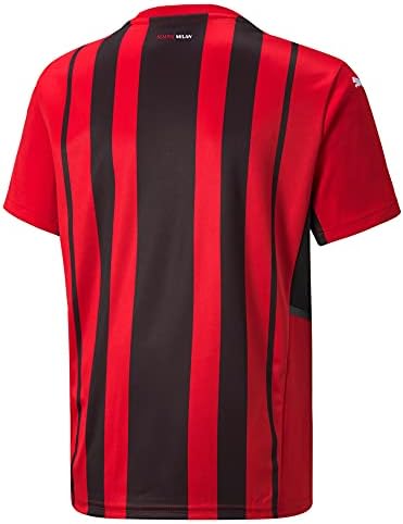 PUMA Ifjúsági 2021-22 AC Milan Otthon Replika Jersey (Tangó Piros - Puma Fekete, X-Large)