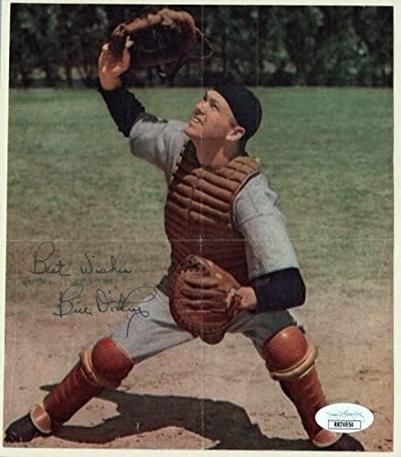 Bill Dickey Baseball HOF Aláírt 6.75x7.75 Fotó SZÖVETSÉG COA - Dedikált MLB Fotók