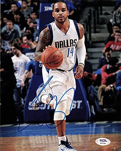 Jameer Nelson aláírt 8x10 fotó PSA/DNS-Dallas Mavericks Aláírt - Dedikált NBA-Fotók
