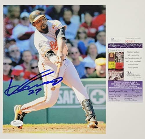 HOF Vladimir Guerrero aláírt Baltimore Orioles 8x10 Fotó ~ SZÖVETSÉG COA - Dedikált MLB Fotók