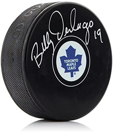 Bill Derlago Toronto Maple Leafs Dedikált Jégkorong - Dedikált NHL Korong