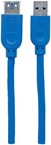 Manhattan Egy Férfi/Női, 2m a superspeed USB Hosszabbító Kábel, Kék (322379)