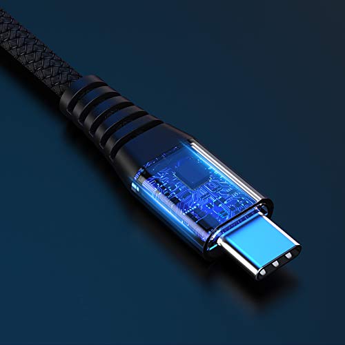 IFLASH Nylon Fonott USB C Típusú Kábel, USB 2.0-USB C, Gyors Töltő Kábel Samsung Galaxy Note 9 8 S20 S10 S10+ S10e Fold S9