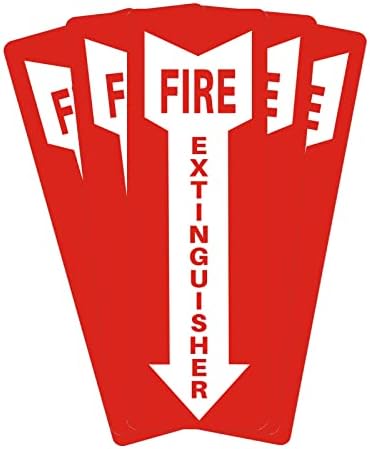 Cenland Tűzoltó Készülék Jelek - 5 Millió Vinil Öntapadó,Tűzoltó Készülék Matricák Üzleti, Otthoni,Kültéri,Beltéri -, UV-Védett