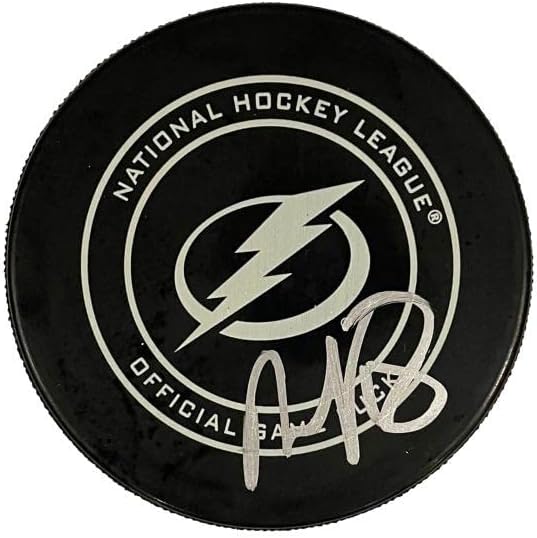 Ondrej Palat Aláírt Autogramot Tampa Bay Lightning Jégkorong New Jersey Devils - Dedikált NHL Korong
