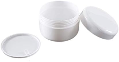 Otthon Tartalék Üres PET-Palackok 10g Műanyag Üres Smink Jar Pot Fehér Újratölthető Mintavevő Palackok Utazási Cream Krém