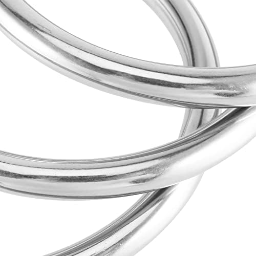 HOZEON 4 Csomag 4 Inch, Fém, O Gyűrű, Varrat nélküli Hegesztett O-Gyűrű, Rozsdamentes Acél Gyűrű, Többcélú Kerek Fém Gyűrű