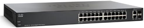 Cisco SG200-26 Gigabit Ethernet Smart Switch 24 10/100/1000 Port, 2 Kombinált Mini-GBIC Portok (SLM2024T-NA)